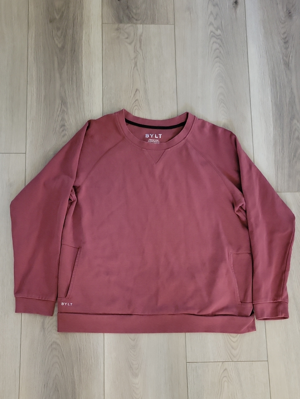 BYLT Basics Men's Crewneck Sweatshirt in Dusty Rose
